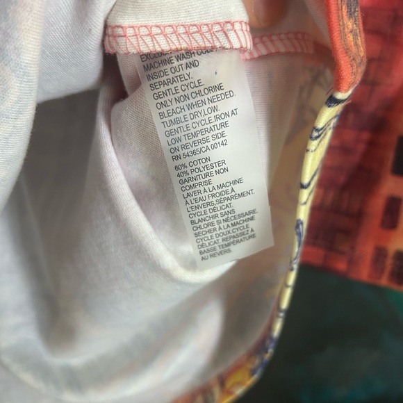 Alia Y2K Colorful Cityscape Short Sleeve Tee M - Picture 5 of 14